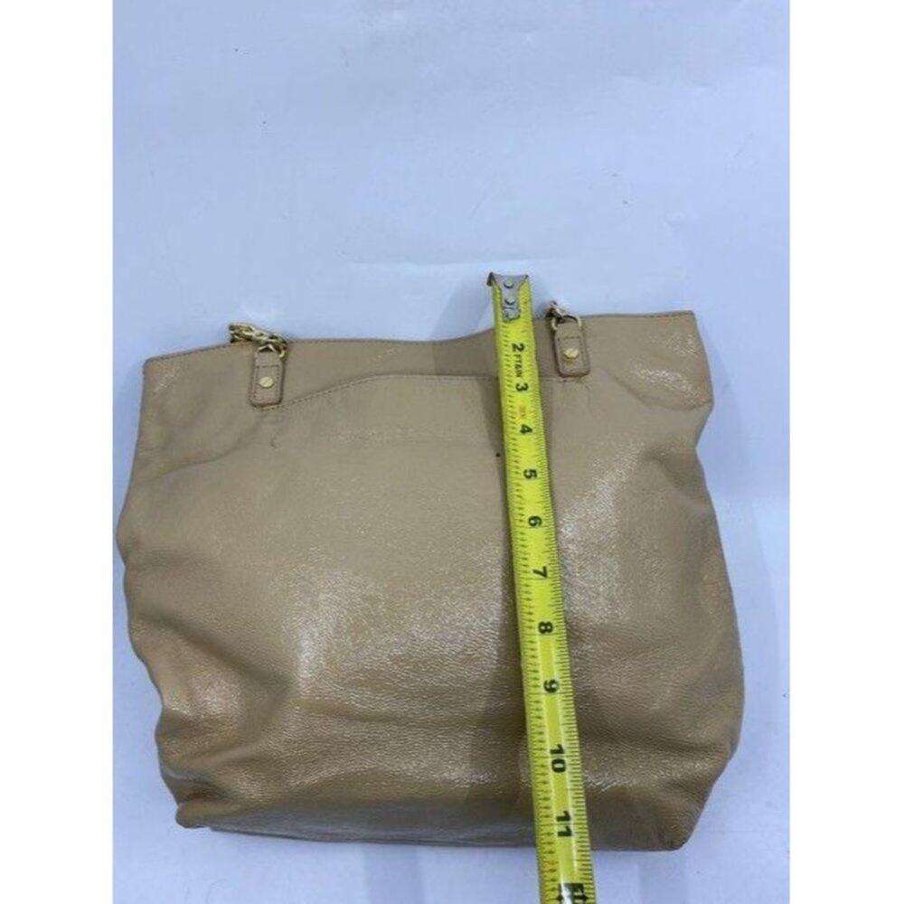 michael kors shopping tan patent leather tote - Picture 4 of 10